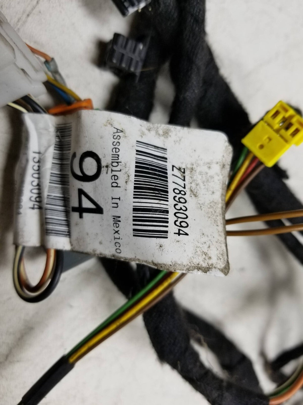 2010 Mercedes R350 Front Passenger Seat Wire Harness A1644406113 OEM
