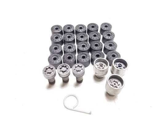 2010 - 2014 VW Golf GTI Wheel Lug Bolt Cap Cover W/ Secret Key Set OEM