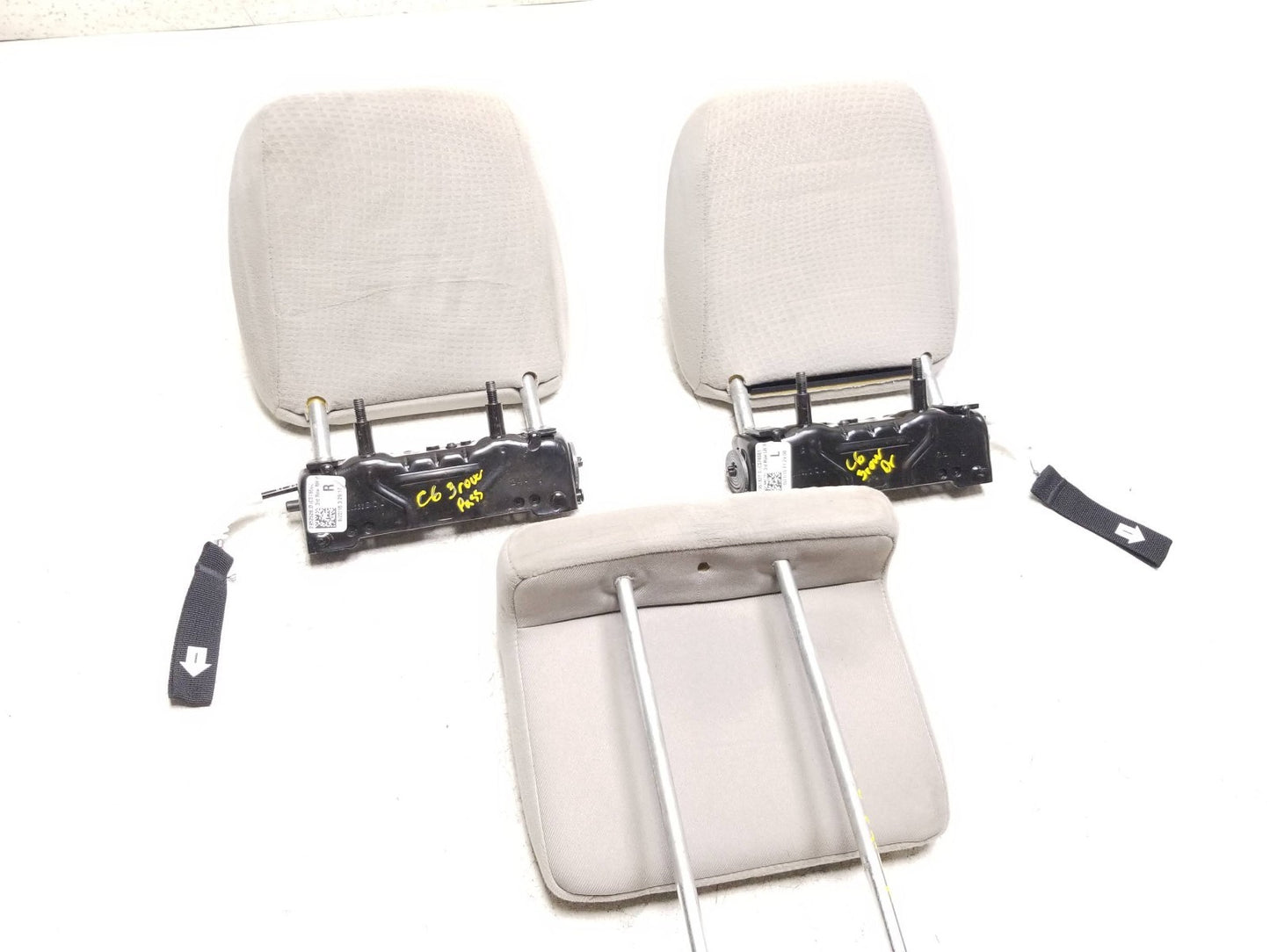 2014 - 2017 Dodge Grand Caravan Seat Headrest 3 Row Set OEM