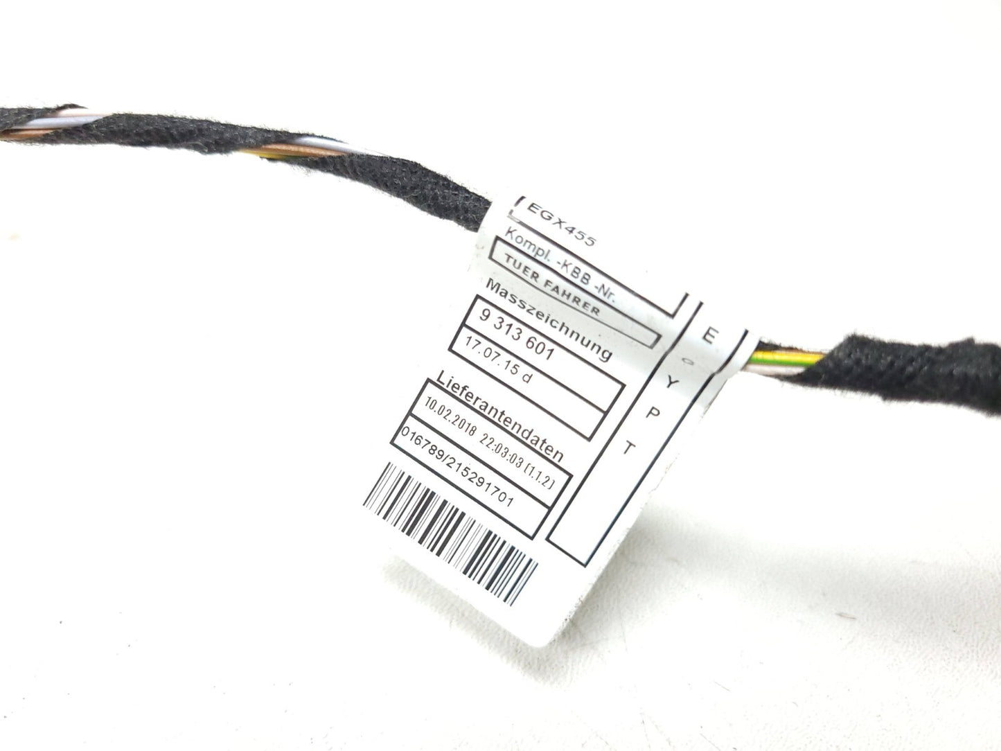 12-18 BMW 330xi F30 Door Wire Harness Front Driver Side Left OEM β
 76k