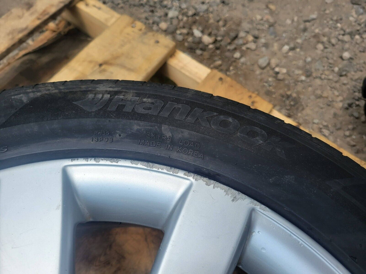 06-09 Audi A4 Wheel Rim W/ Tire Hankook Mavis 245/45r17 OEM