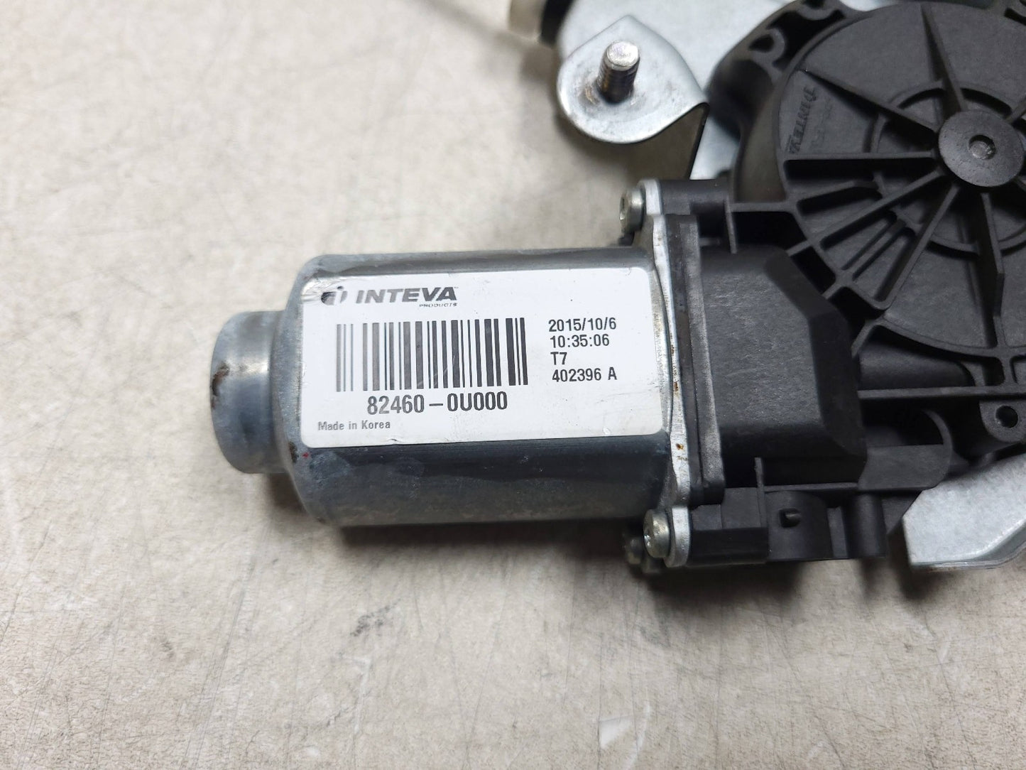 2012-2017 Hyundai Accent Window Regulator & Motor Front Passenger Side Right OEM