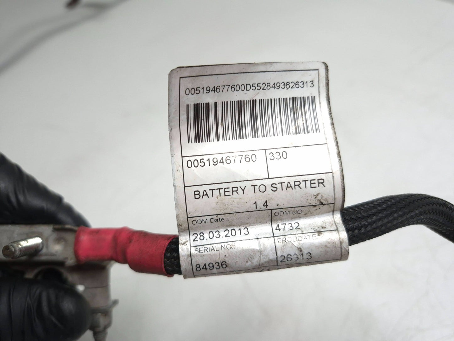 2014 Fiat 500l Battery Terminal Positive Wire Harness OEM