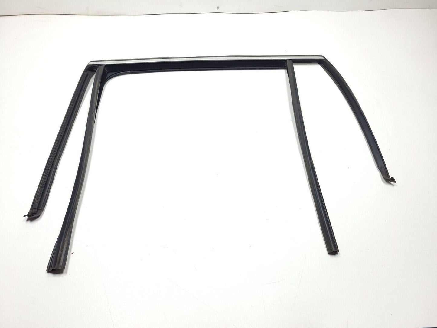 14-18 BMW X5 F15 Door Window Chanel Trim & Seal Rear Driver Side Left 2pcs OEM
