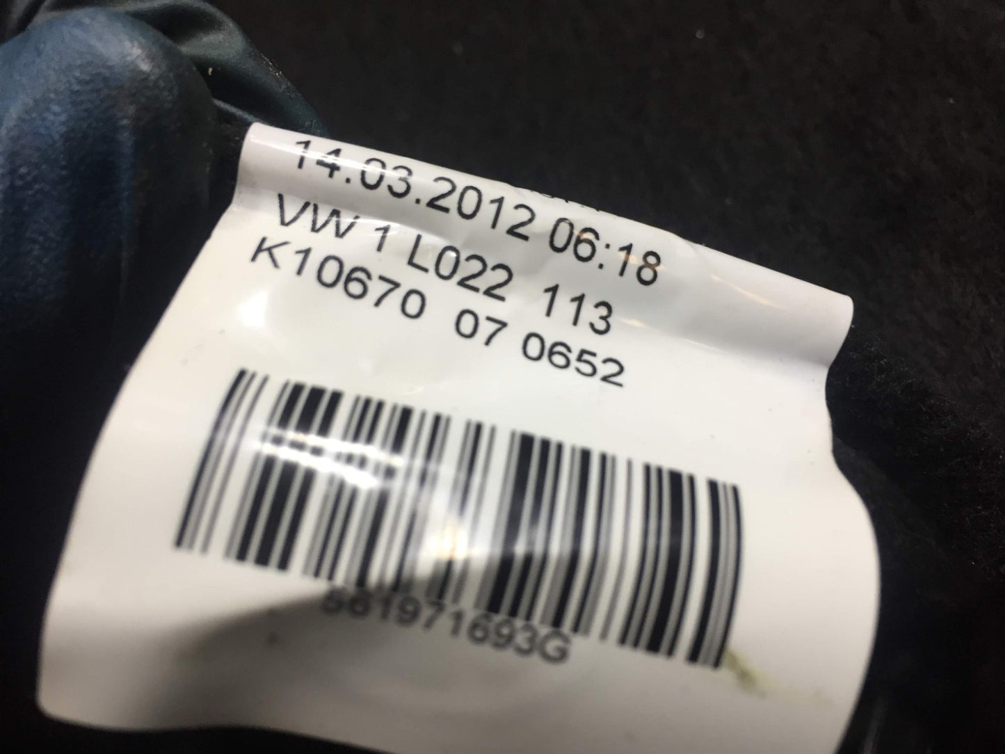 12 13 14 15 VW Passat Se Rear Left Driver Side Door Wire Harness OEM