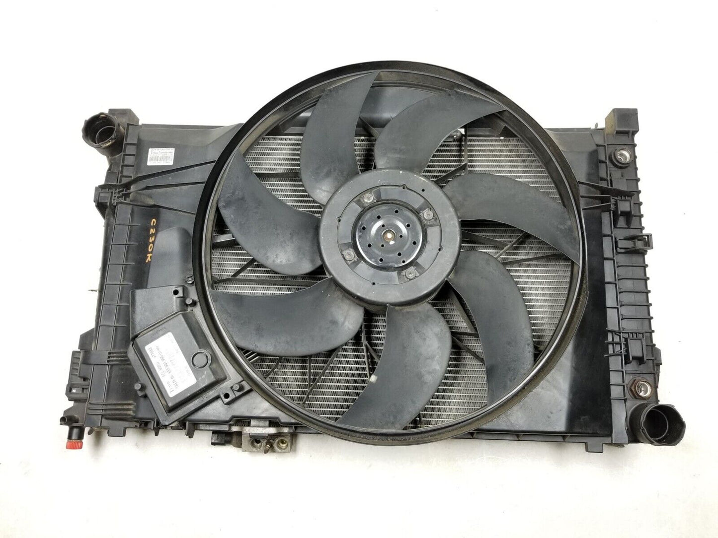 03 04 05 06 Mercedes C230 Engine Cooling Radiator & Fan 1.8l OEM