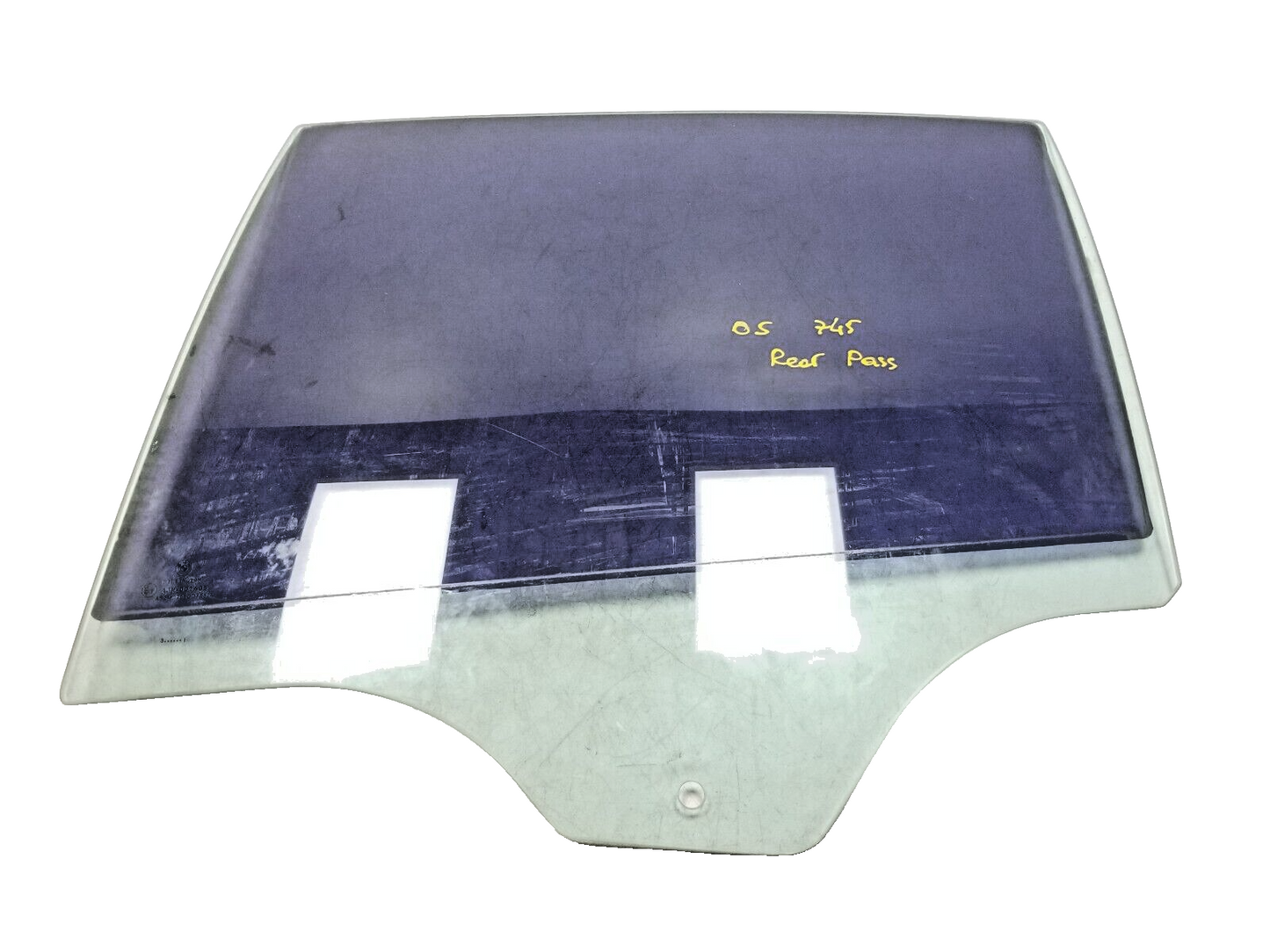 02 03 04 05 BMW E65 Door Window Glass Rear Passenger Right Side OEM