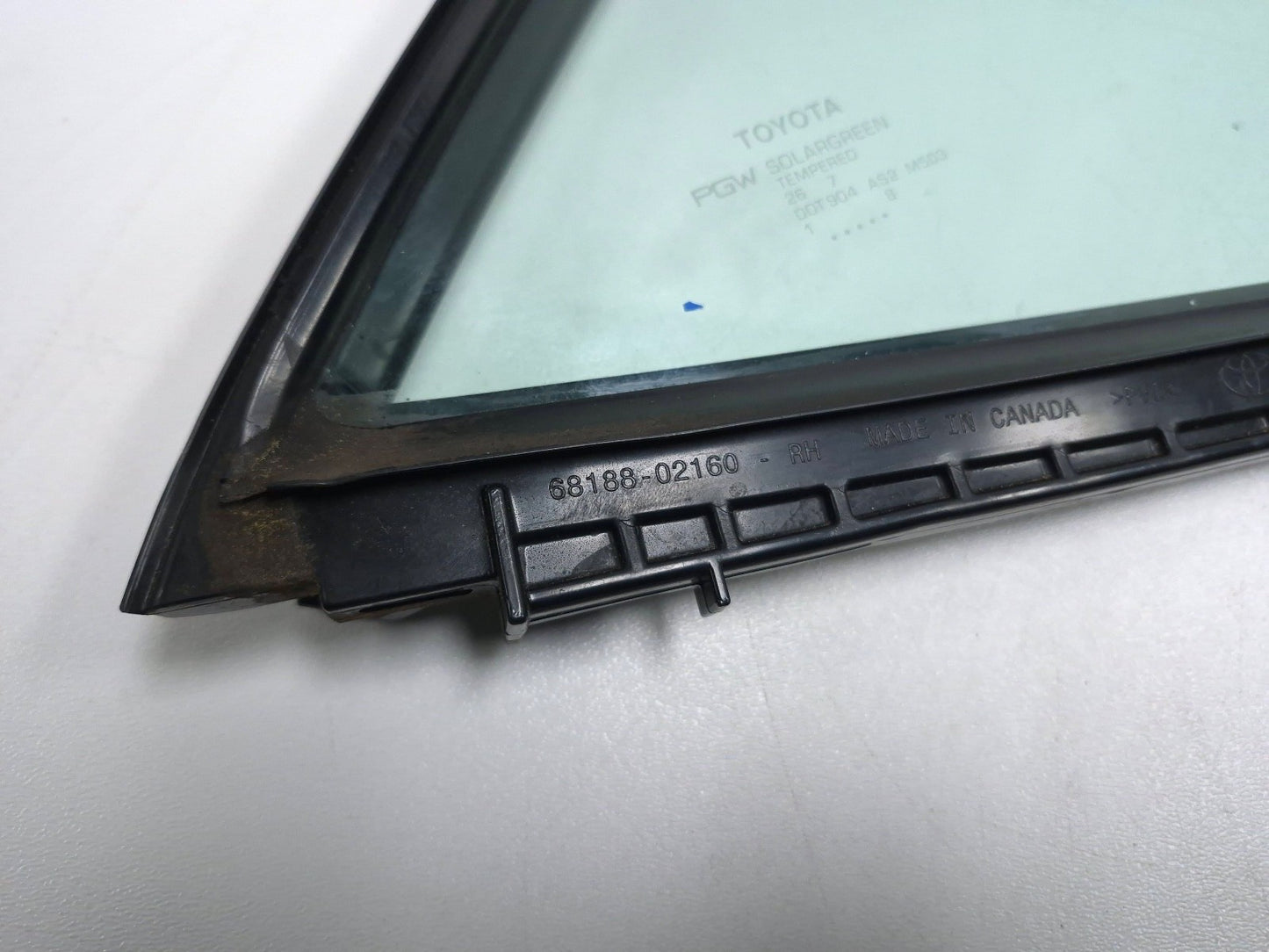 2018 Toyota Corolla Door Vent Window Glass Rear Passenger Side Right OEM