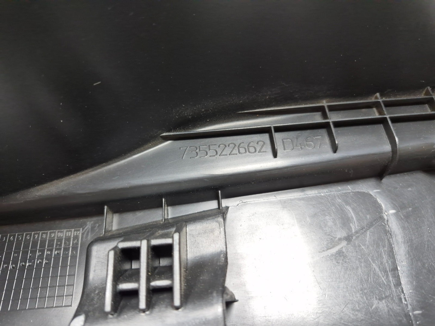 2014 Fiat 500l Rear Trunk Liftgate Sill Scuff Plate Cover OEM