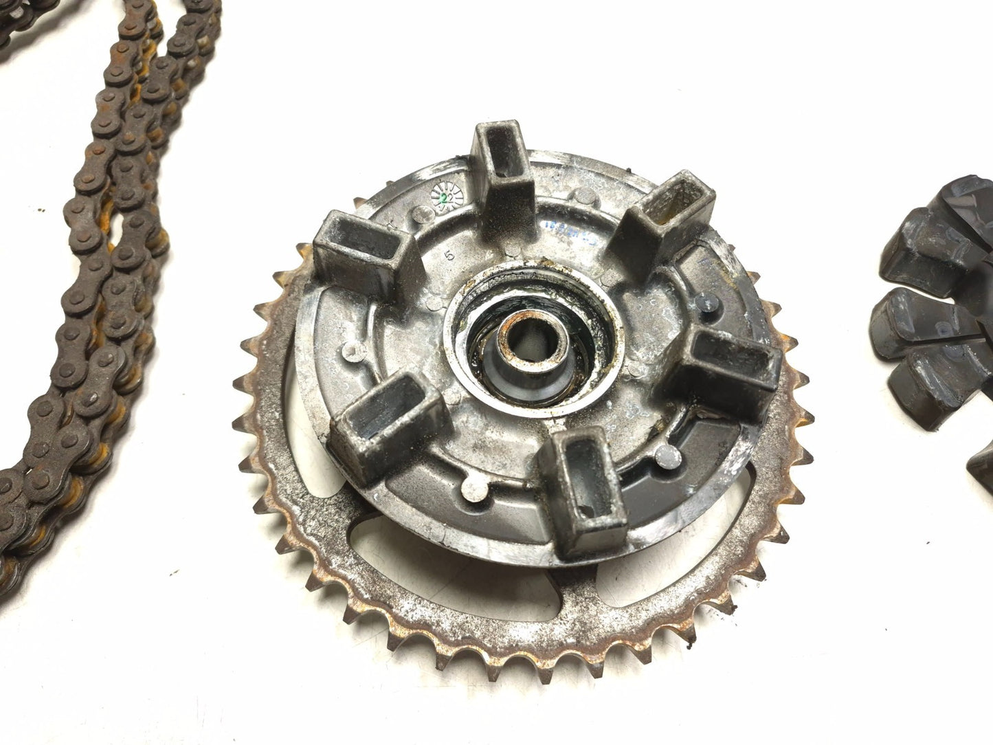 2023 Kawasaki Ninja 400 Ex400 Rear Wheel Hub & Sprocket W/ Drive Chain OEM