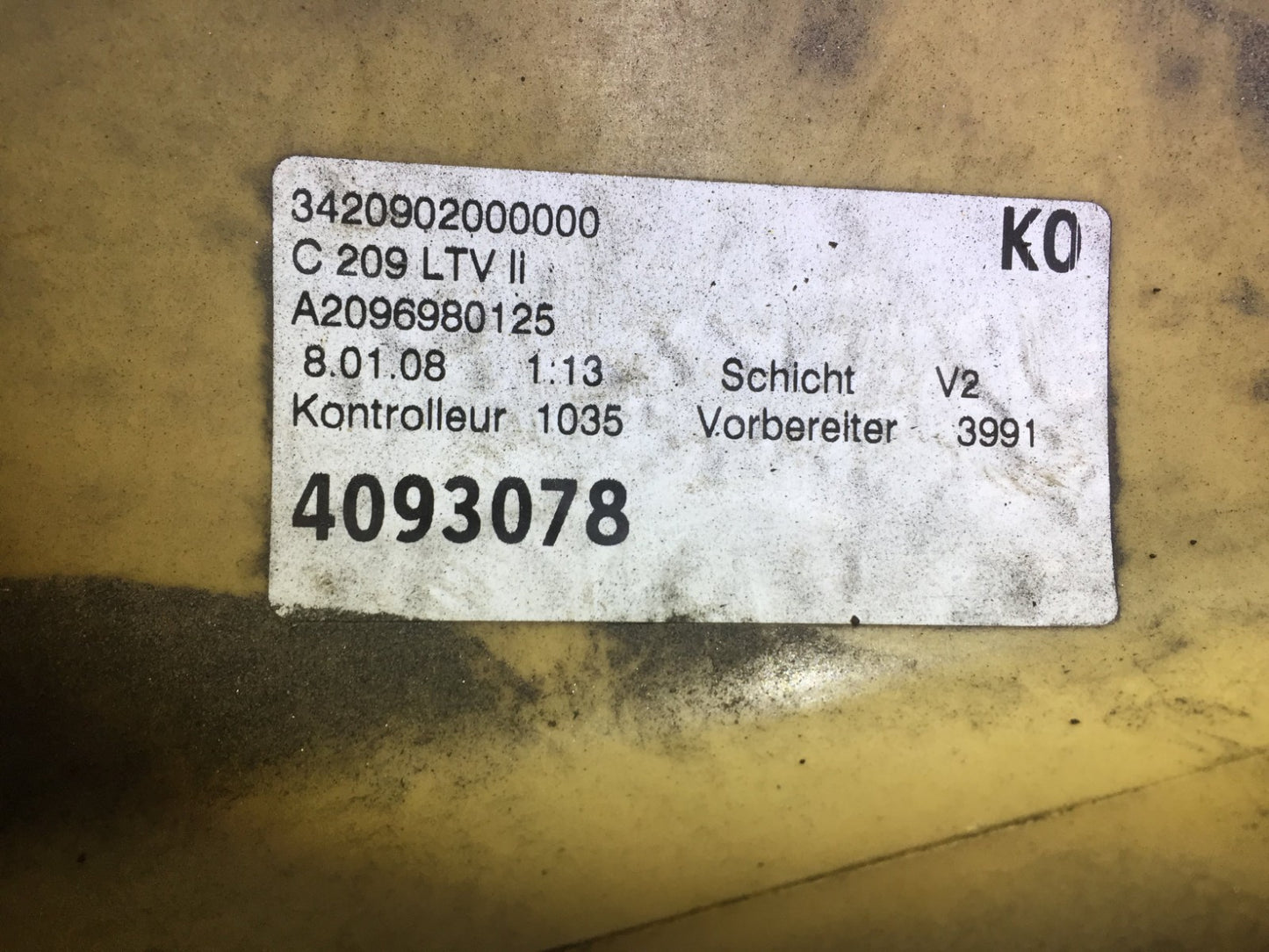 2005 Mercedes Benz W209 Clk500 Skirt Rocker Panel Molding Left Driver Sideoem