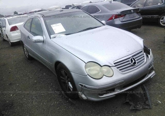 02-05 Mercedes W203 C230 Coupe Rocker Panel Skirt Molding Driver Side Left OEM