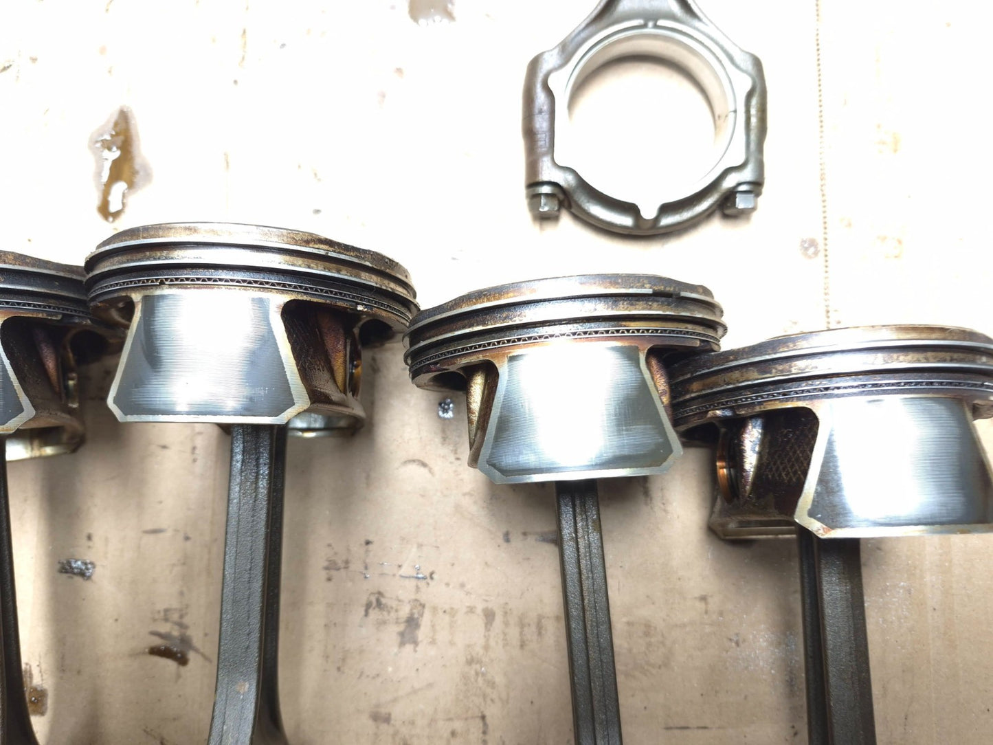 2013 Dodge Grand Caravan 3.6l Engine Piston W/ Connecting Rod 6 Pcs OEM