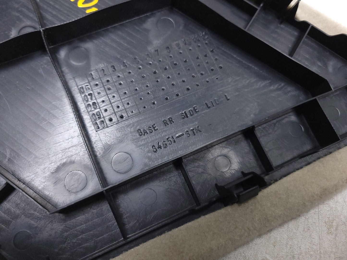 2014 Acura RDX Trunk Cargo Cover Carpet OEM ✅