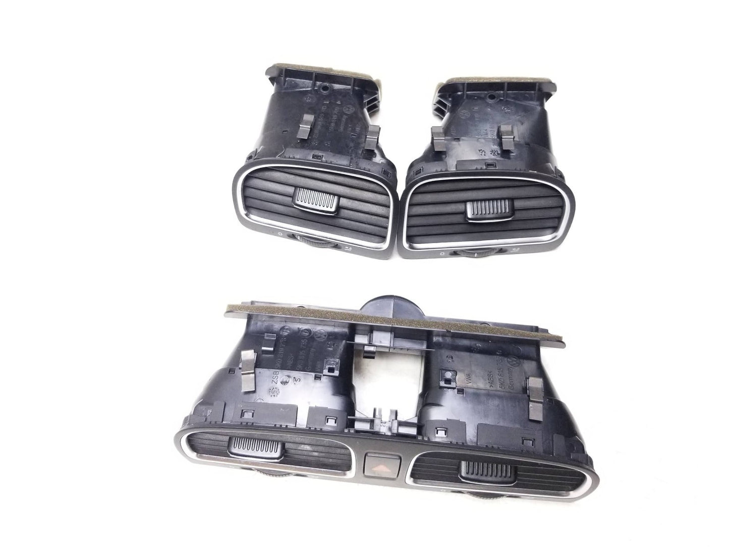 2010 - 2014 VW Golf GTI Dash Console Air Vent Grille Set OEM