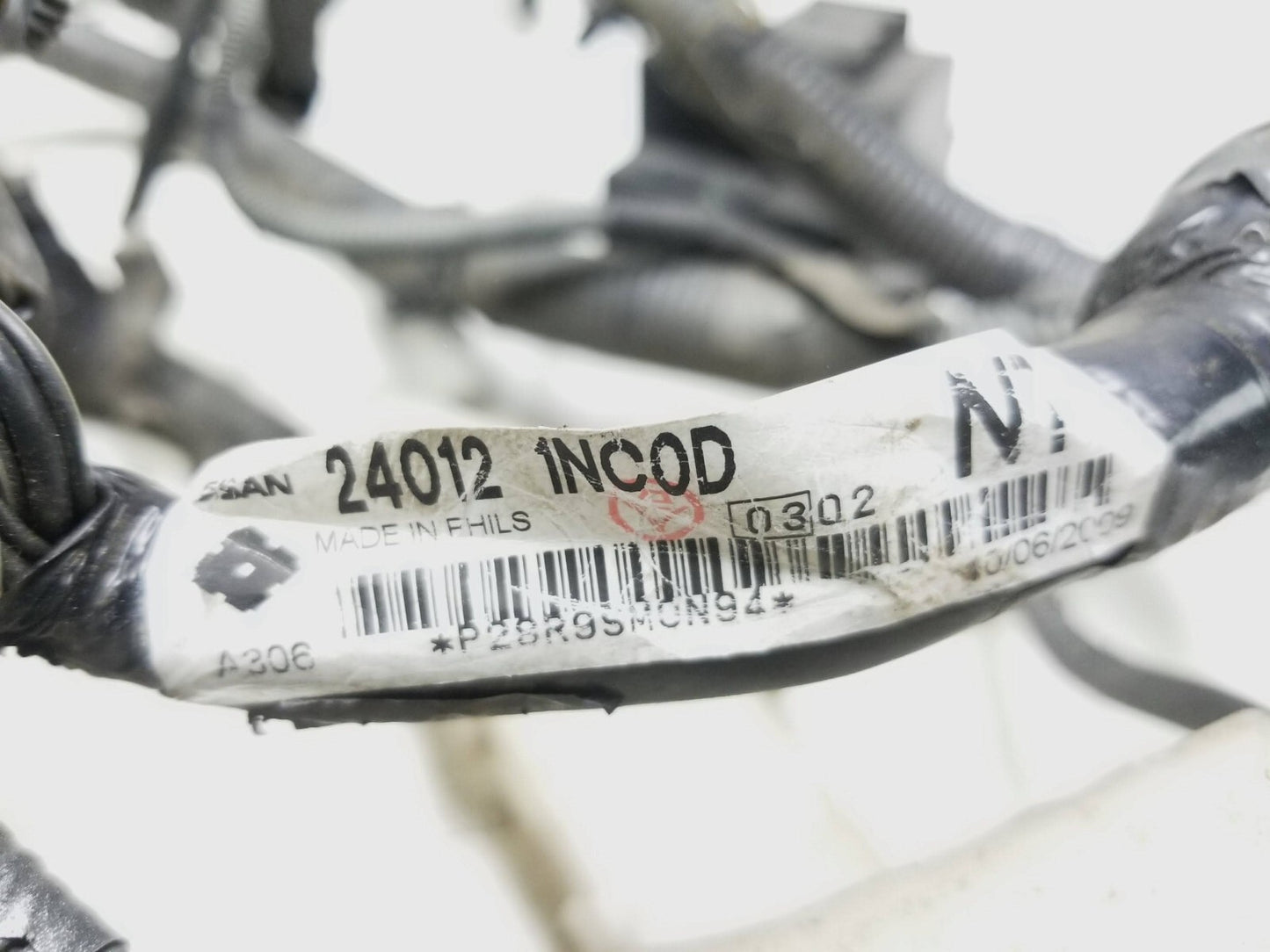 2009 Infiniti G37 Main Wire Harness With Fuse Box OEM