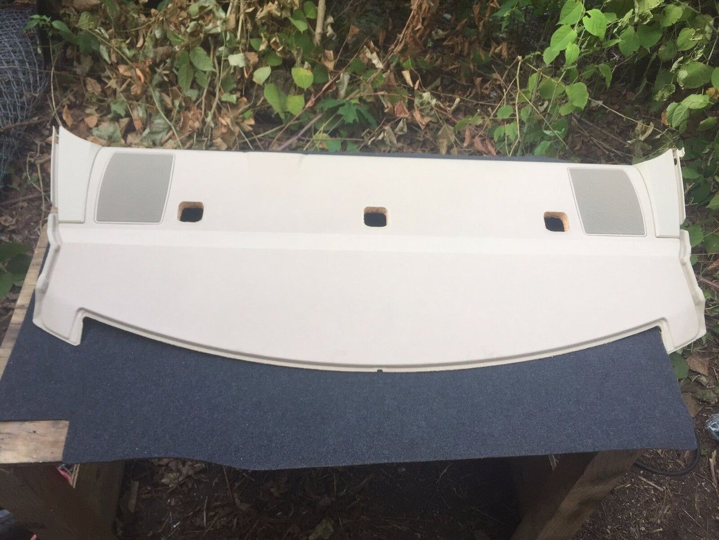 05 06 07 08 09 BMW E60 Rear Deck Shelf Trim Cover W/ Speakers Assembly OEM