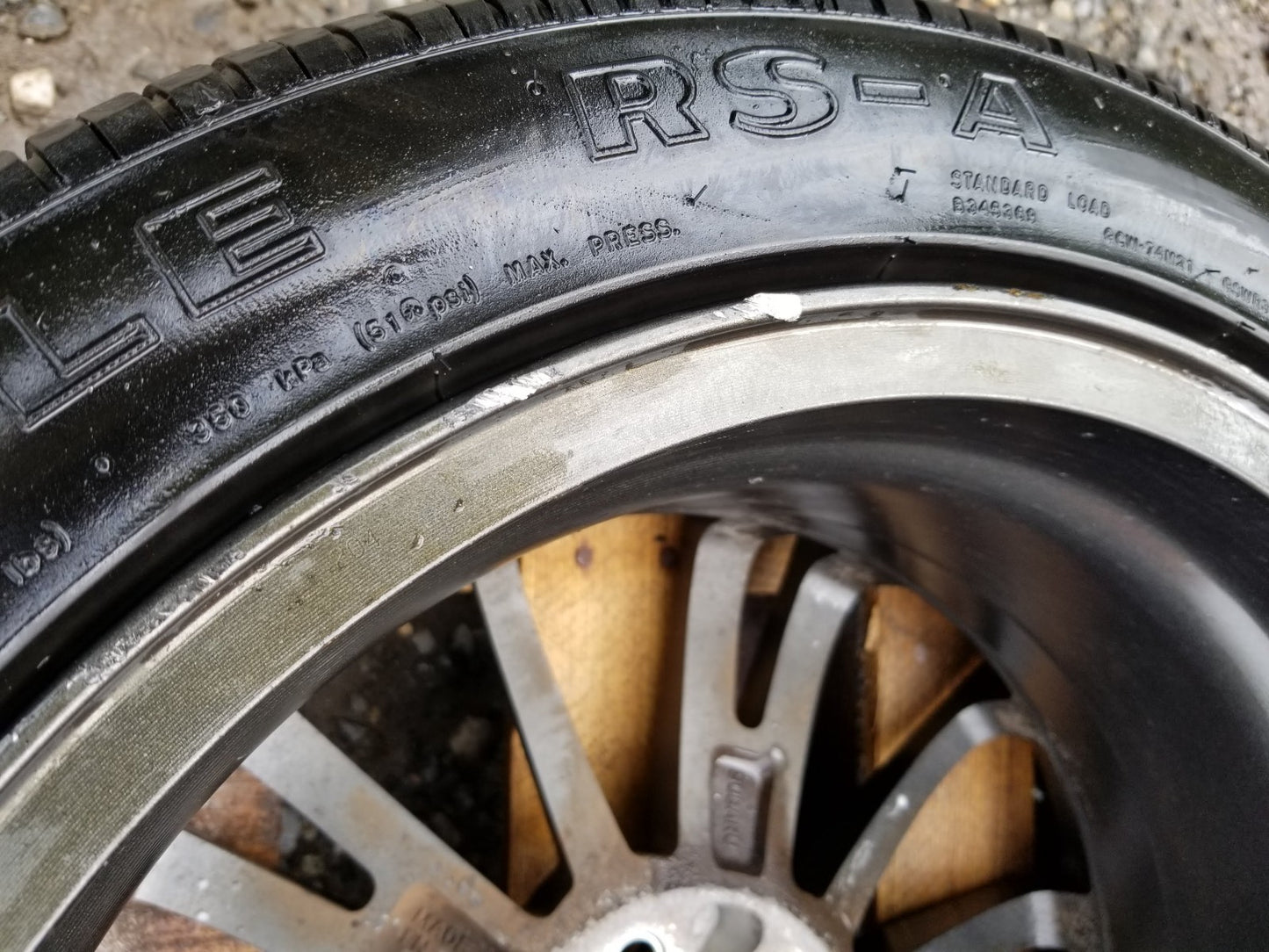 2015 Scion Fr-s Frs Wheel Rim W/ Tire Goodyear Eagle 215/45r17 4pcs OEM ā