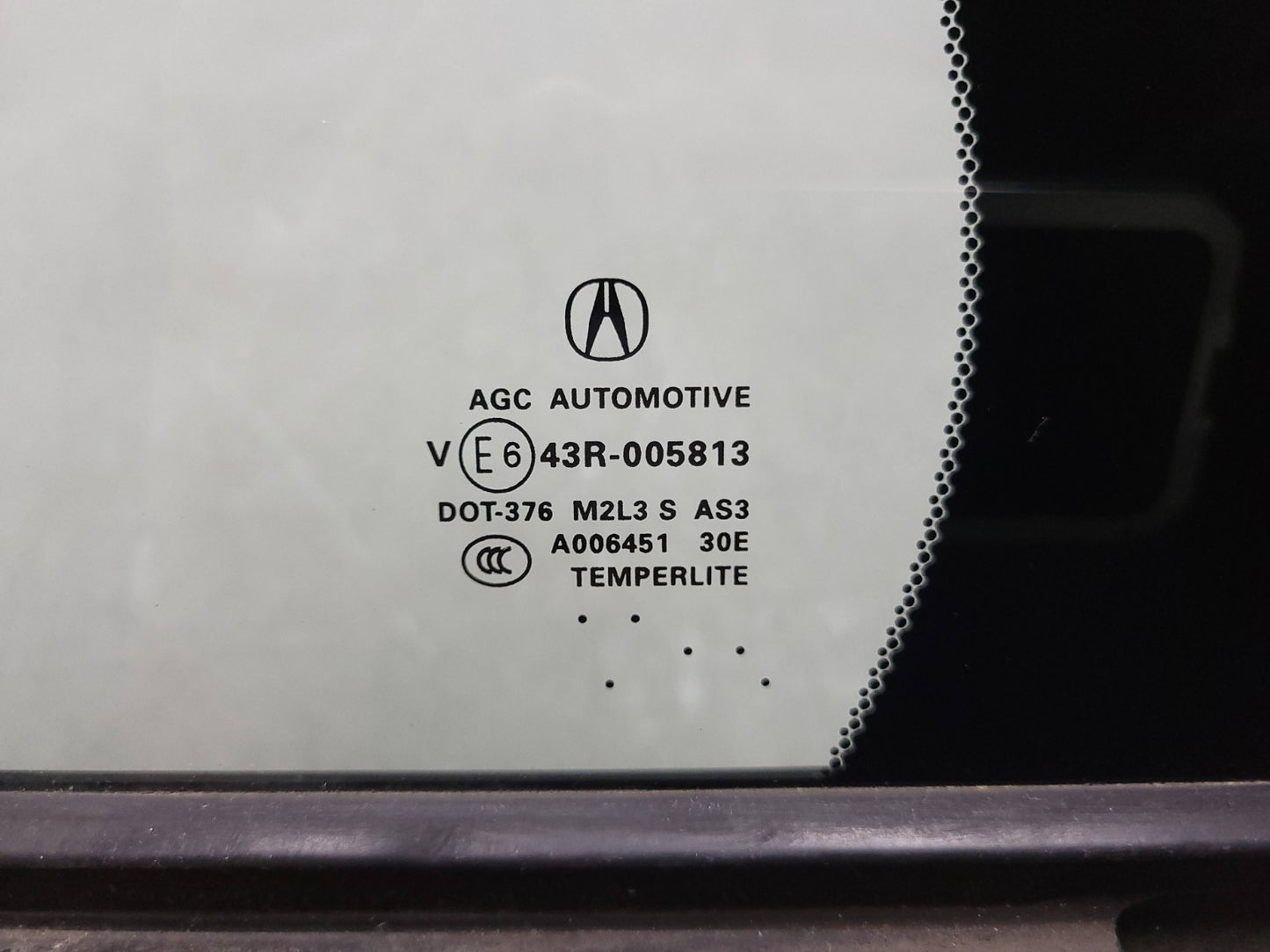 13-15 Acura RDX Rear Door Vent Glass Driver Side Left OEM ✅