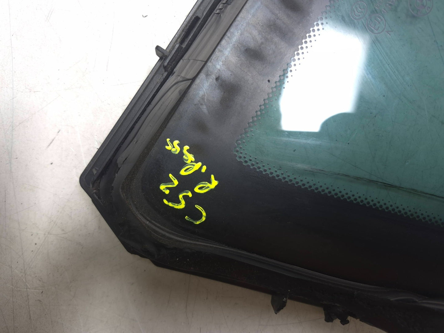 2008 BMW X6 E71 Rear Door Vent Quarter Window Glass Passenger Side Right OEM