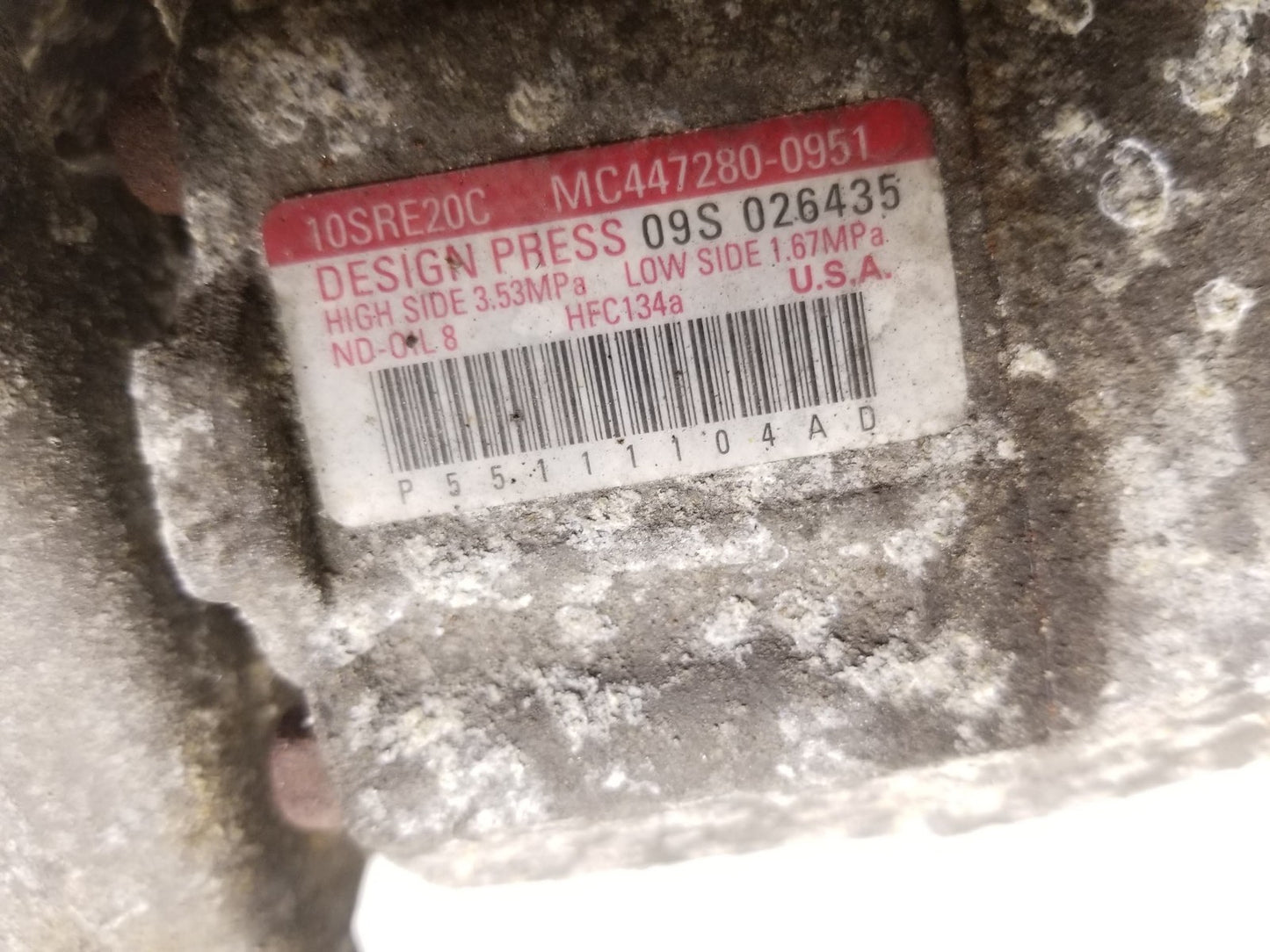 2011 - 2020 Dodge Grand Caravan A/c Compressor OEM