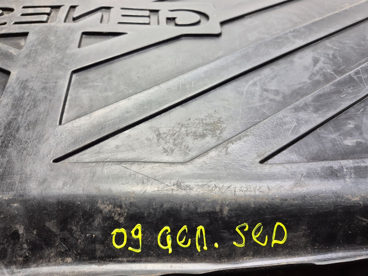 2009 Hyundai Genesis 4.6l V8 Cargo Trunk Floor Mat Liner OEM