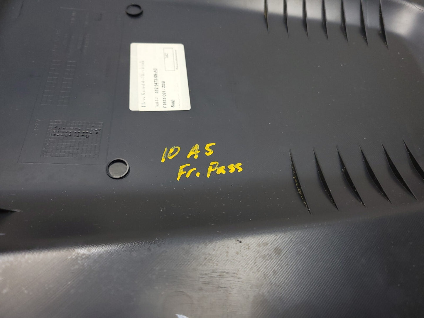 2008 - 2016 Audi A5 Coupe Front Seat Back Cover Trim Passenger Right OEM