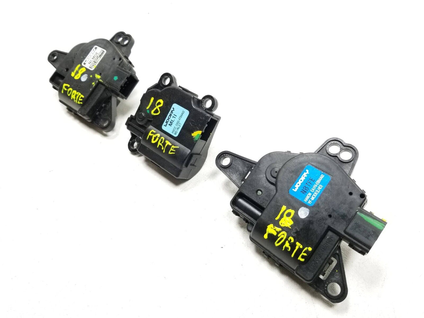 17 18 Kia Forte HVAC A/c Heater Flap Motor Actuator 3pcs OEM 49k Miles