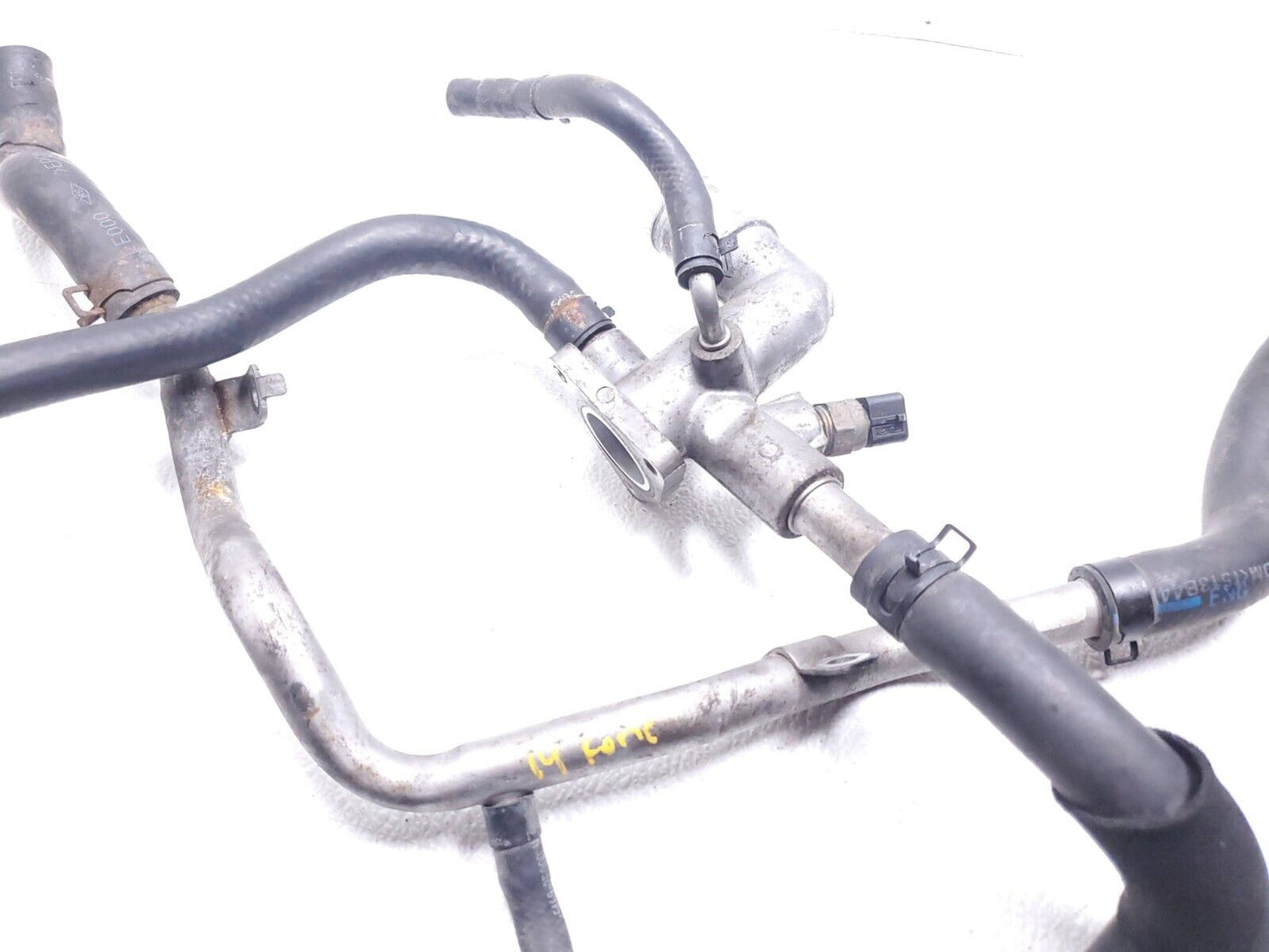 14 15 16 Kia Forte Thermostat Housing Hose Pipe  2.0l  W/ Temp Sensor OEM 73k