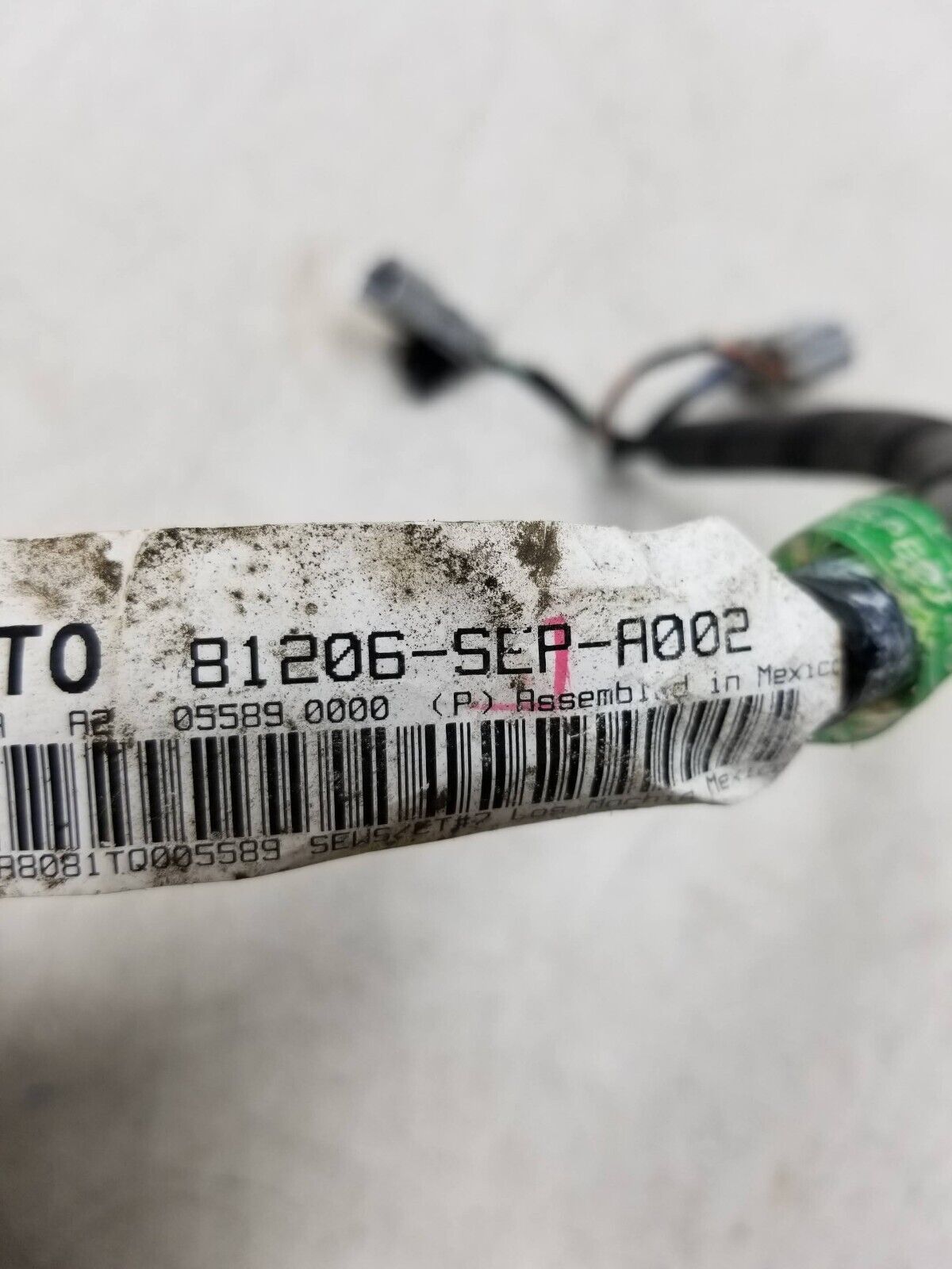 2007 2008 Acura Tl Type S Front Passenger Seat Wire Harness 81206-sep OEM