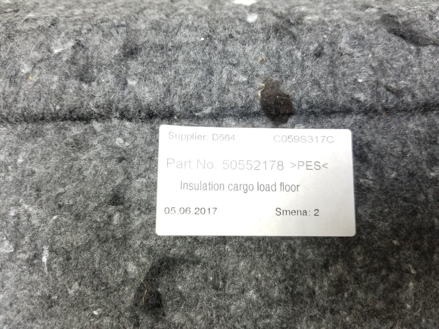 2017-2019 Alfa  Romeo Stelvio Rear Trunk Carpet Mat Liner Cover OEM