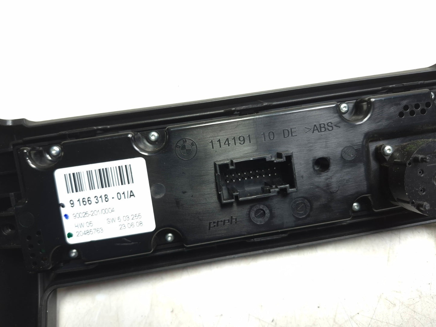 2008 BMW X6 E71 Rear A/c Heater Control Panel Switch W/ Heated Seat Assy OEM
