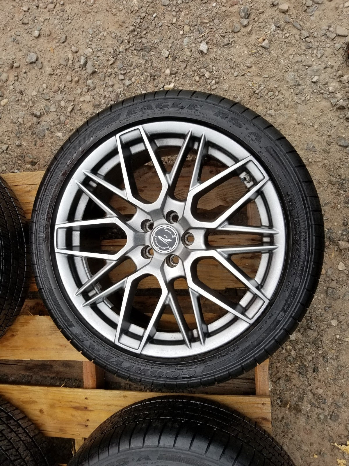 2010 Scion Tc Wheel Rim W/ Tire Goodyear Eagle 225/45r18 4pcs OEM