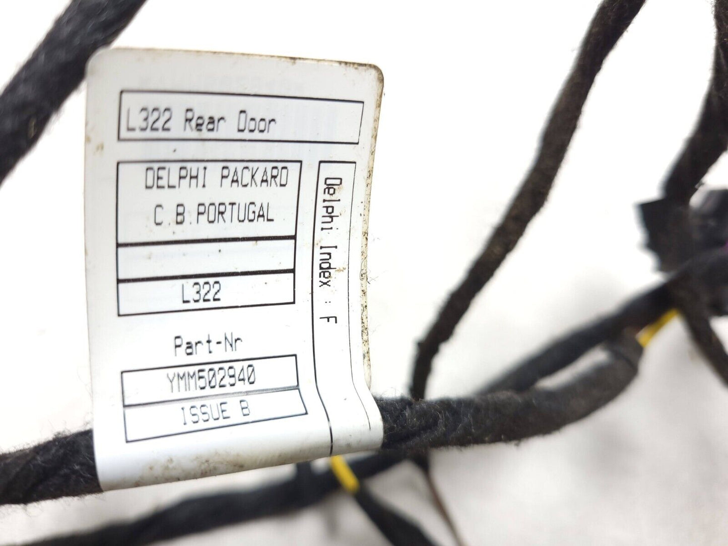 2006-2009 Range Rover Door Wire Harness Rear Left Driver Side OEM