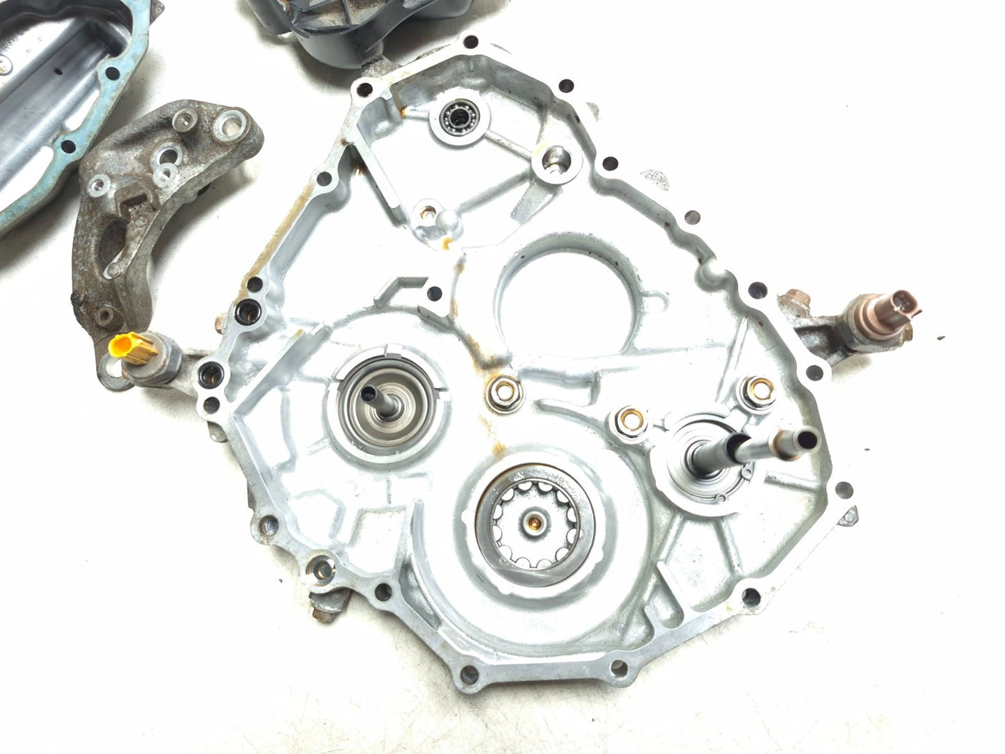 2013 Honda Fit 1.5l Automatic Transmission Cover & Bracket Driver Side Set OEM