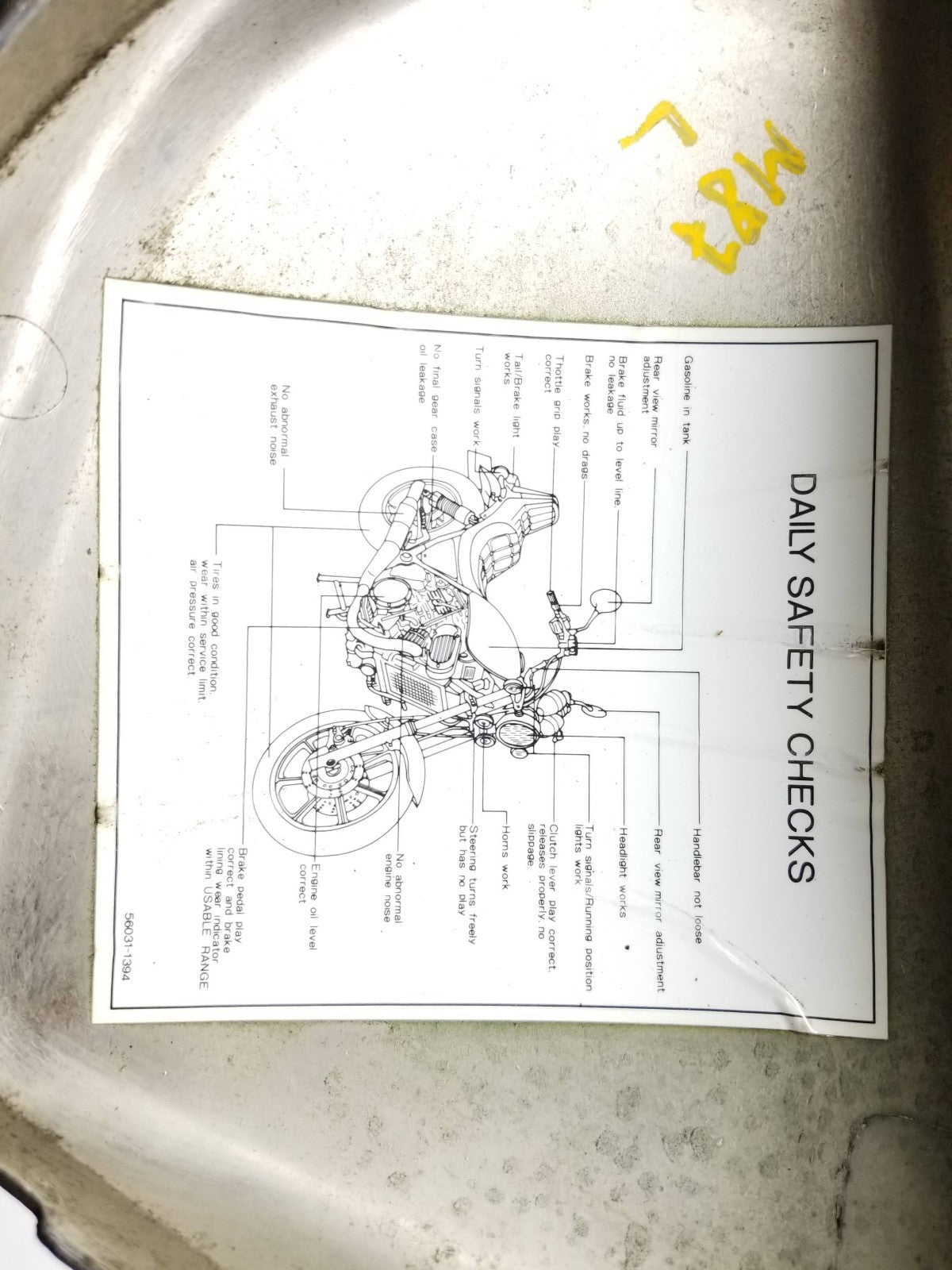 1990 Kawasaki Vn750 Vulcan Left Side Cover OEM