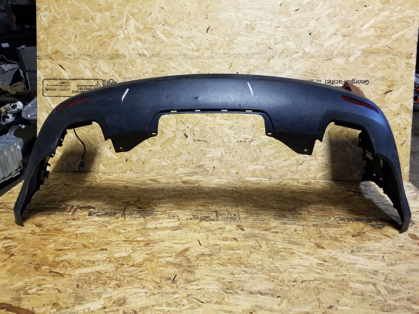 07 08 09 10 11 12 GMC Acadia Rear Bumper Cover W/ Park Sensors (red U301n) OEM