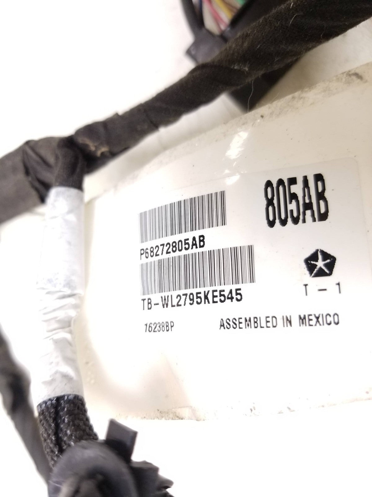 2016 Jeep Cherokee Tailgate Wire Harness OEM
