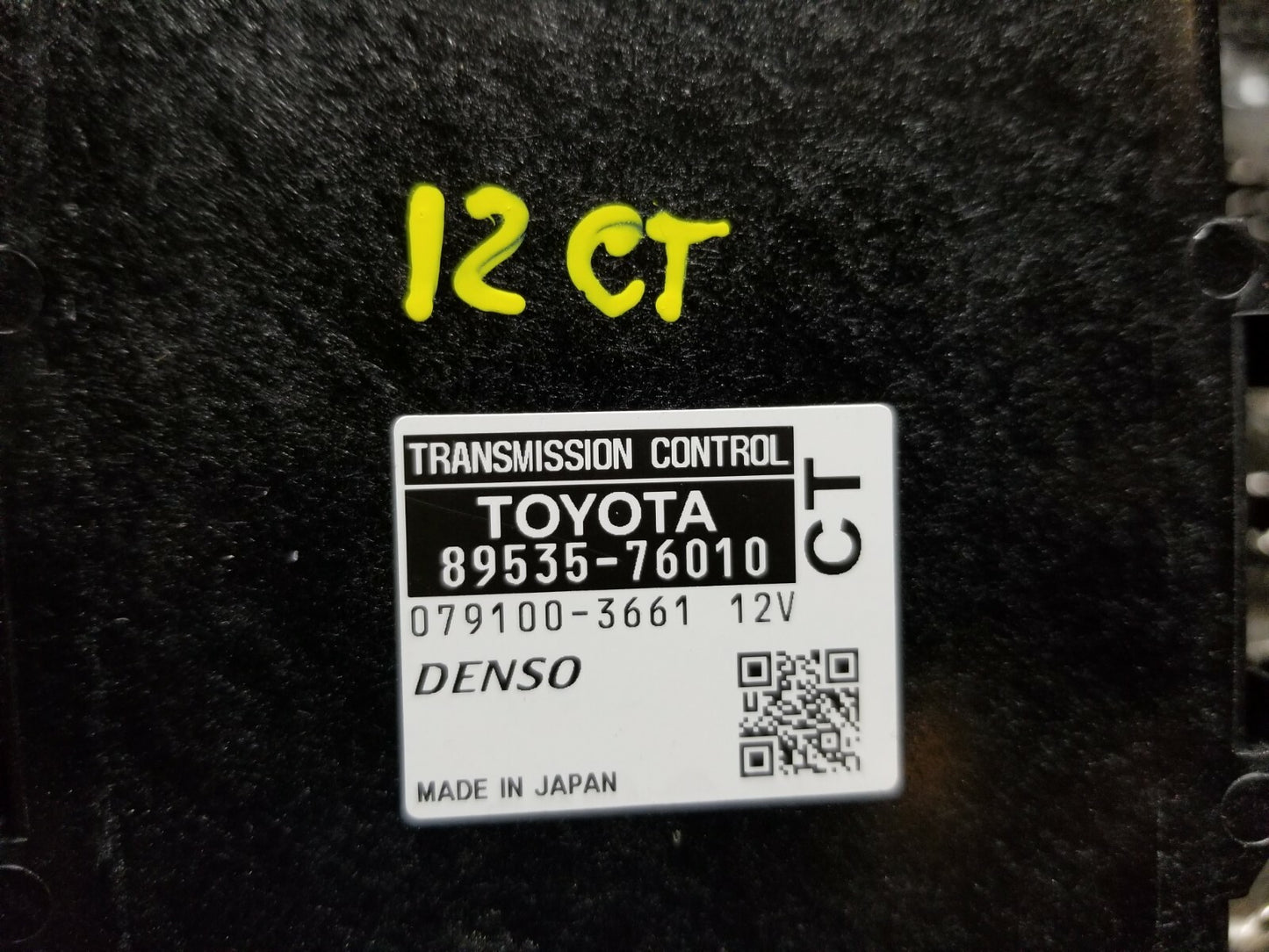 11 12 13 14 15 Lexus CT200h Tcm Transmission Control Module 89535-76010 OEM