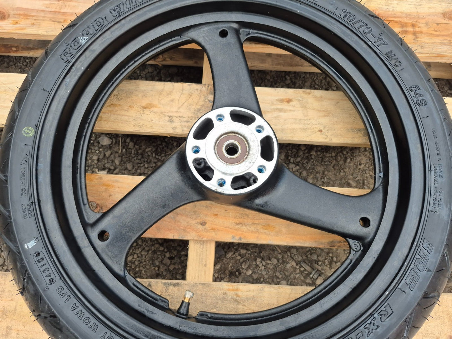 2006 Suzuki Gs500 Wheel Rim W/ Tire Rear & Front Pair R17 OEM