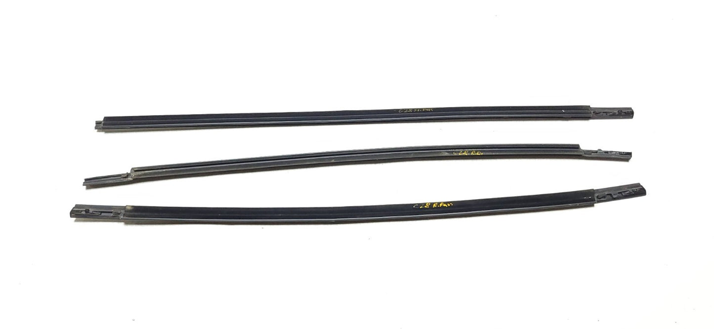 2012-2017 Hyundai Accent Exterior Door Window Belt Molding 3 Pcs