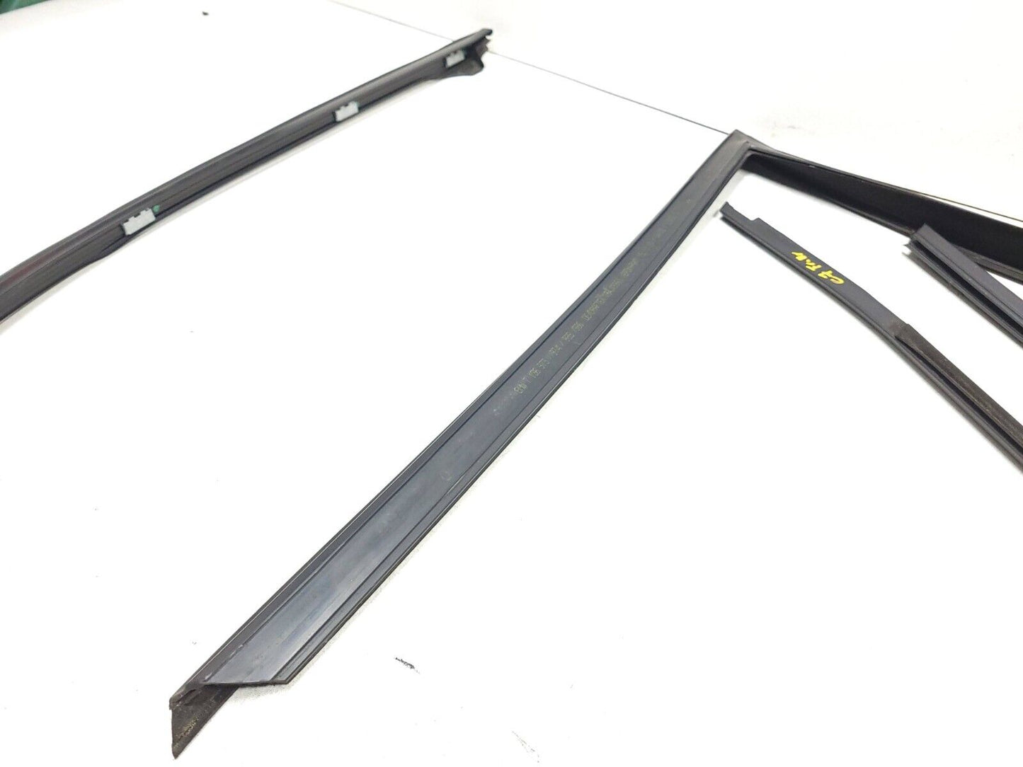 07-13 BMW E70 X5 Door Window Chanel Trim & Seal Front Driver Side Left 4pcs OEM