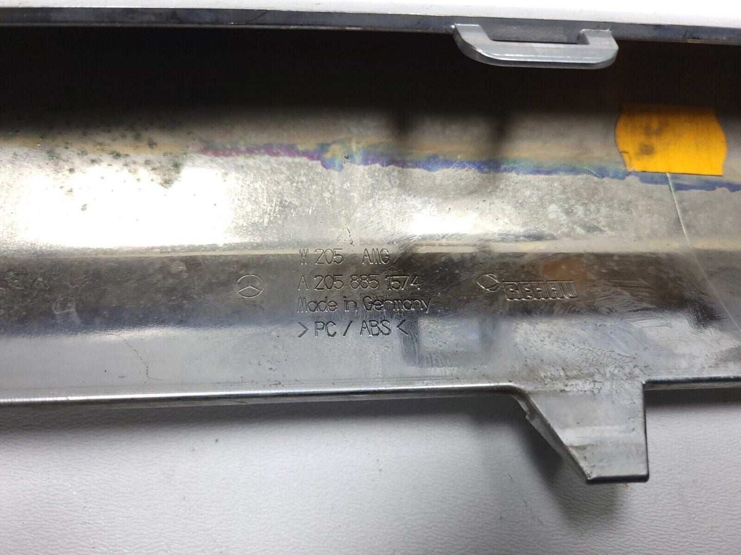 15-20 Mercedes C300 W205 Front Bumper Chrome Trim Molding OEM
