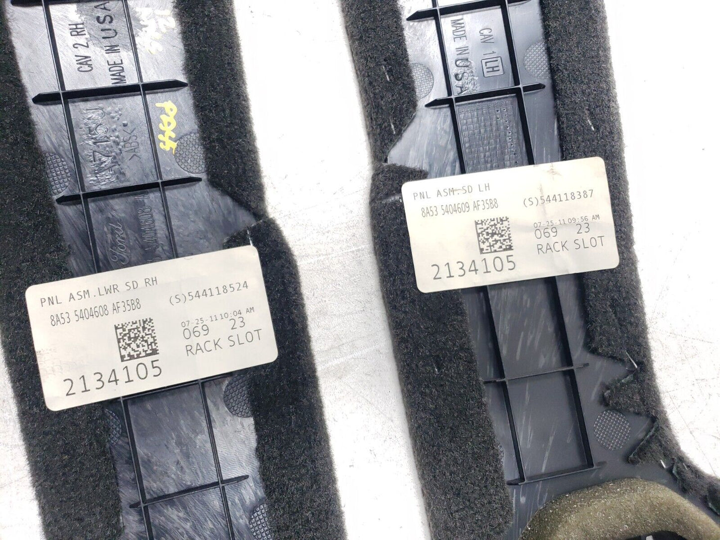 09 10 11 12 Lincoln MKS Center Console Lower Trim Panel Left & Right Pair OEM