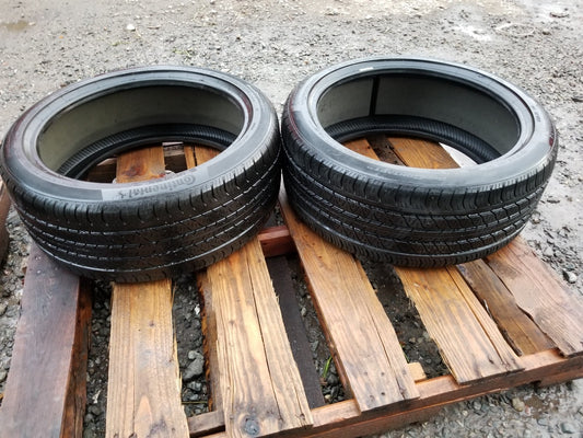 Continental Procontact 235/40r19 96w Pair Used Tire