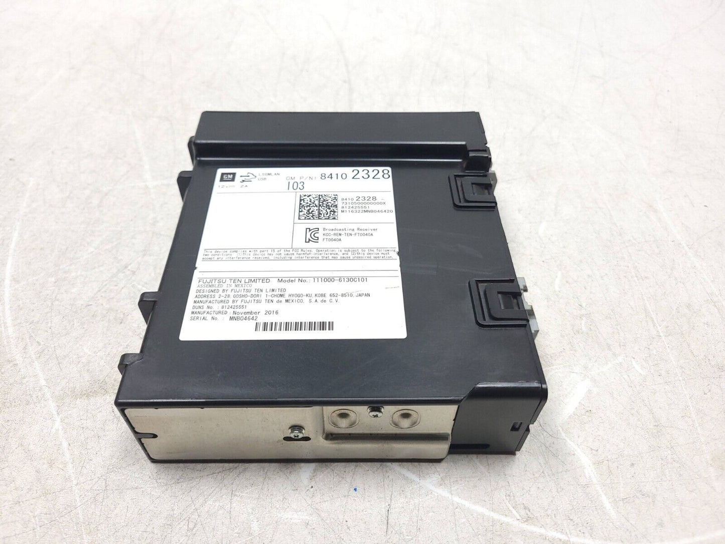 17-19 Chevrolet Silverado 1500 Satellite Radio Receiver Module Computer OEM