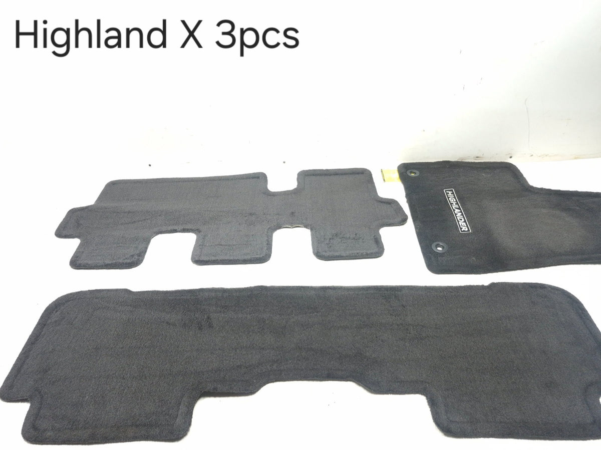 2014-2019 Toyota Highlander Floor Mat Carpet 3pcs OEM
