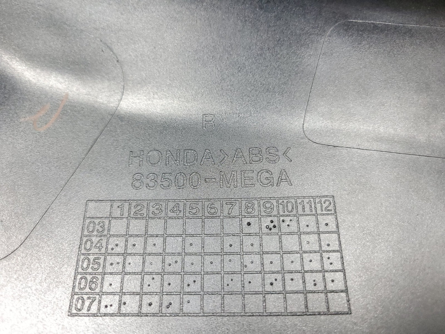 2007 - 2009 Honda Vt750 Shadow Spirit Right Side Cover Fairing OEM