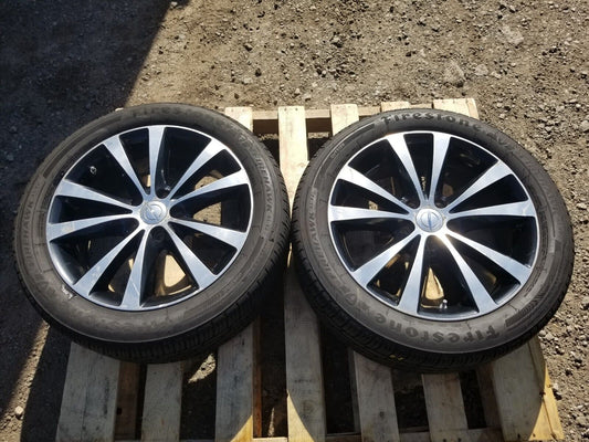 11-14 Chrysler 200 Wheel Rim R18 W/ Tire 225/50r18 8.8/32" 2pcs OEM