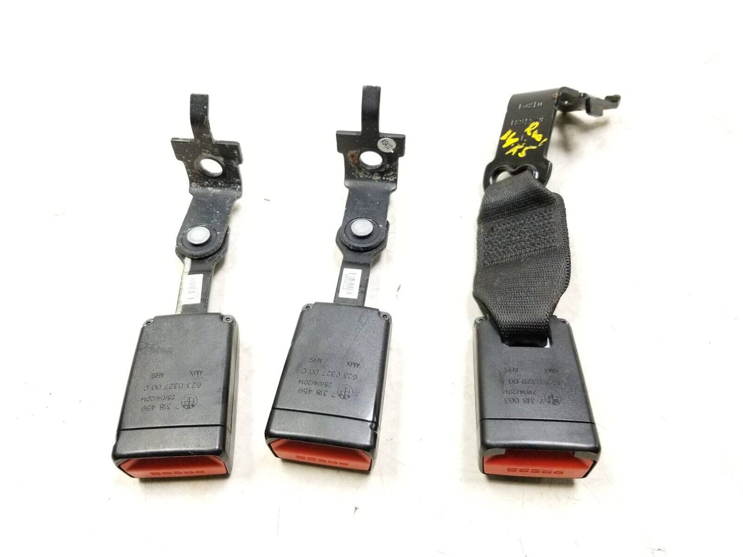 14-18 BMW X5 F15 Rear Seat Belt Buckle 3pcs OEM 89k Miles✅